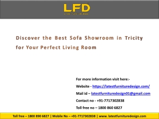 Discover the Best Sofa Showroom in Tricity for Your Perfect Living Room
