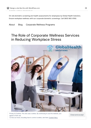 Reduce Workplace Stress with Corporate Wellness - Global Health Solutions