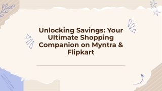 The Shopping Friendly: A Strategic Partnership for Myntra & Flipkart