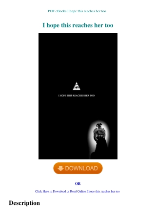 PDF eBooks I hope this reaches her too