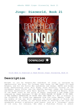 eBooks READ Jingo Discworld  Book 21