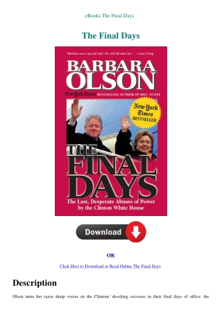 eBooks The Final Days