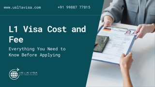 L1 Visa Cost and Fee: Everything You Need to Know Before Applying