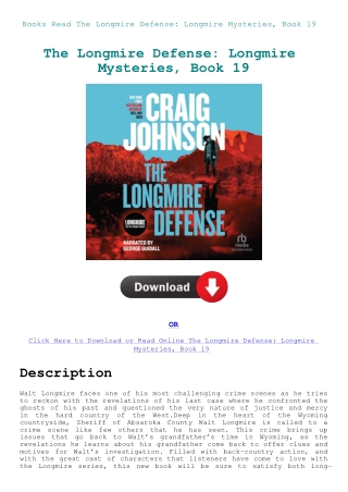 Books Read The Longmire Defense Longmire Mysteries  Book 19