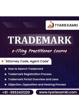 Trademark e-filing Practitioner course