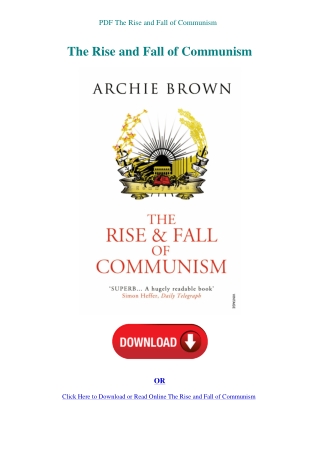 PDF The Rise and Fall of Communism