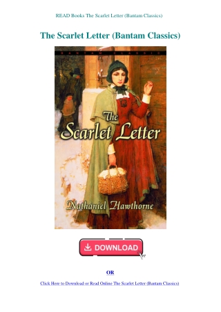 READ Books The Scarlet Letter (Bantam Classics)