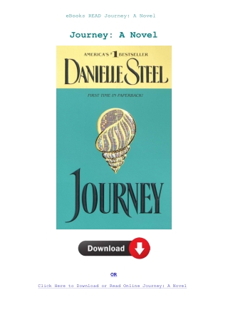 eBooks READ Journey A Novel