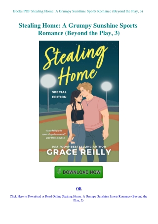 Books PDF Stealing Home A Grumpy Sunshine Sports Romance (Beyond the Play  3)