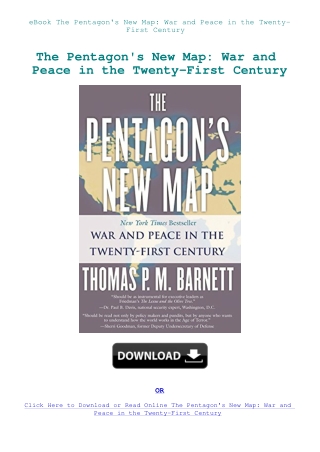 eBook The Pentagon's New Map War and Peace in the Twenty-First Century