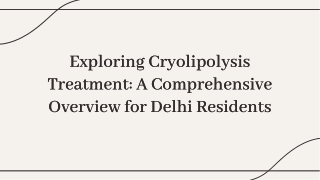 Achieve a Sculpted Body with Cryolipolysis Treatment in Delhi at Figure N Belle