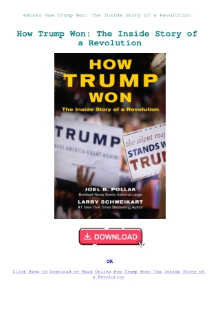 eBooks How Trump Won The Inside Story of a Revolution