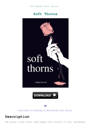 PDF eBooks Soft Thorns