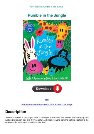PDF eBooks Rumble in the Jungle