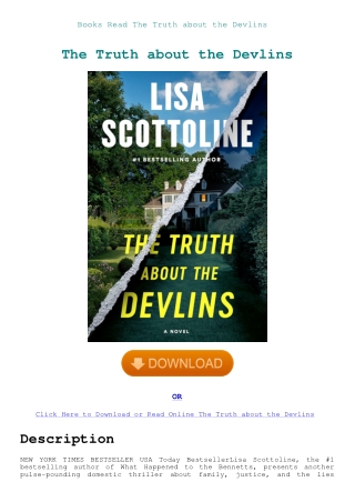 Books Read The Truth about the Devlins