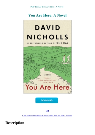 PDF READ You Are Here A Novel