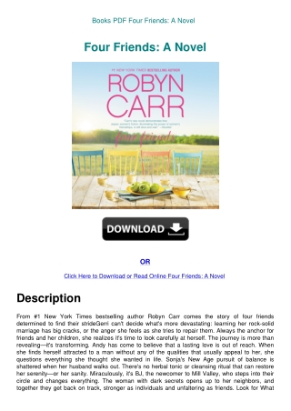 Books PDF Four Friends A Novel
