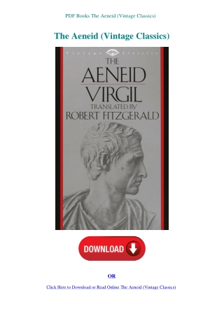 PDF Books The Aeneid (Vintage Classics)