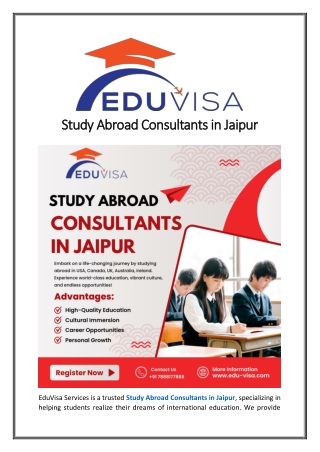 Top Overseas Education Consultants in Jaipur