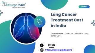 Lung Cancer Treatment Cost in India