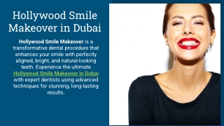 Hollywood Smile Makeover in Dubai