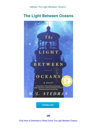 eBooks The Light Between Oceans