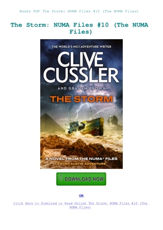 Books PDF The Storm NUMA Files #10 (The NUMA Files)