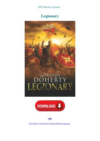 PDF eBooks Legionary