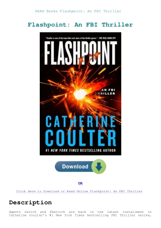 READ Books Flashpoint An FBI Thriller