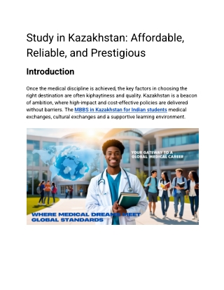 Study in Kazakhstan_ Affordable, Reliable, and Prestigious