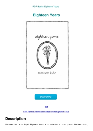 PDF Books Eighteen Years