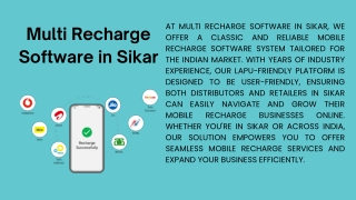 Multi Recharge Software in Sikar