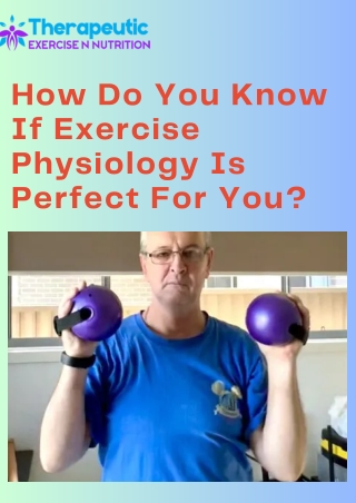 How Do You Know If Exercise Physiology Is Perfect For You