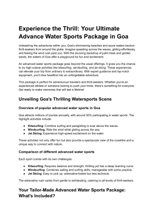 Experience the Thrill_ Your Ultimate Advance Water Sports Package in Goa (1)