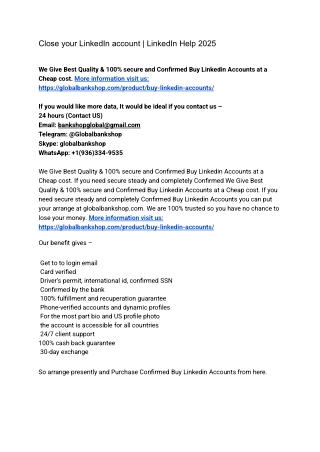 Close your LinkedIn account _ LinkedIn Help 2025