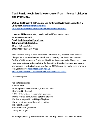 Can I Run LinkedIn Multiple Accounts From 1 Device