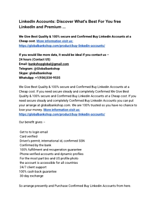 LinkedIn Accounts_ Discover What's Best For You free LinkedIn and Premium