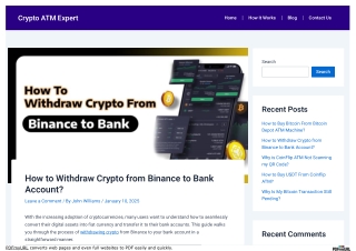 Withdraw Crypto from Binance to Bank Account
