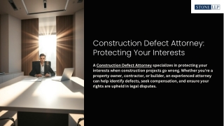 Construction Defect Attorney Protecting Your Interests.