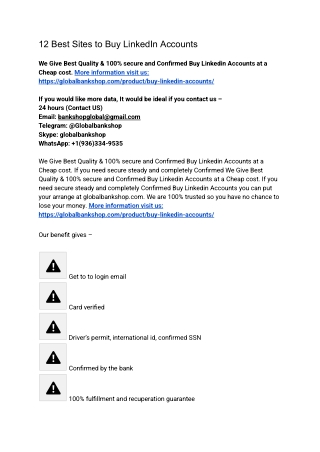 12 Best Sites to Buy LinkedIn Accounts