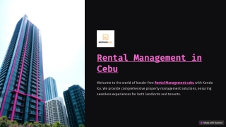 Kondo Ko Your Trusted Rental Management Partner in Cebu