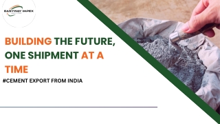 Cement Export From India | Easyway Impex