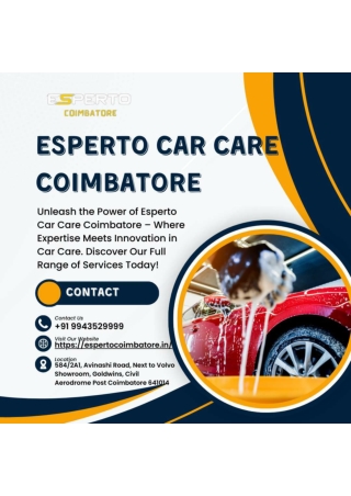 Esperto Car Care Coimbatore