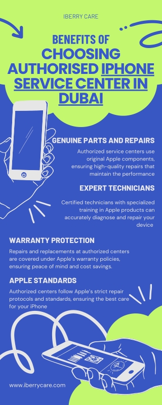 Benefits of Choosing Authorised iPhone service center in Dubai | Iberry Care