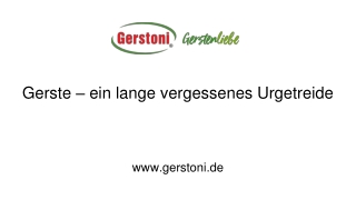 Gerste – ein lange vergessenes Urgetreide
