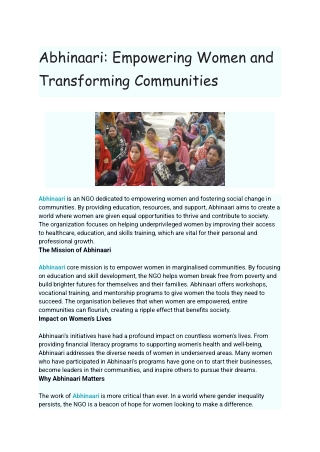 Abhinaari_ Empowering Women