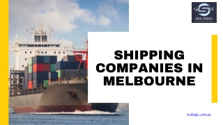 Leading Shipping Company in Melbourne - Sea Logic