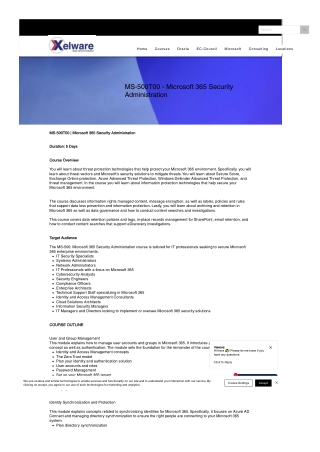 Microsoft 365 Certified Administrator Expert Singapore