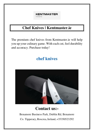 Chef Knives | Kentmaster.ie