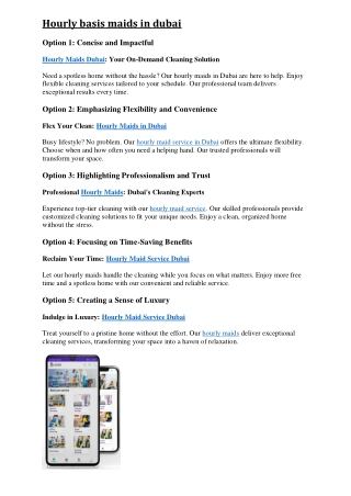 Professional Maids in Dubai for Part-Time Work | Professional Maids